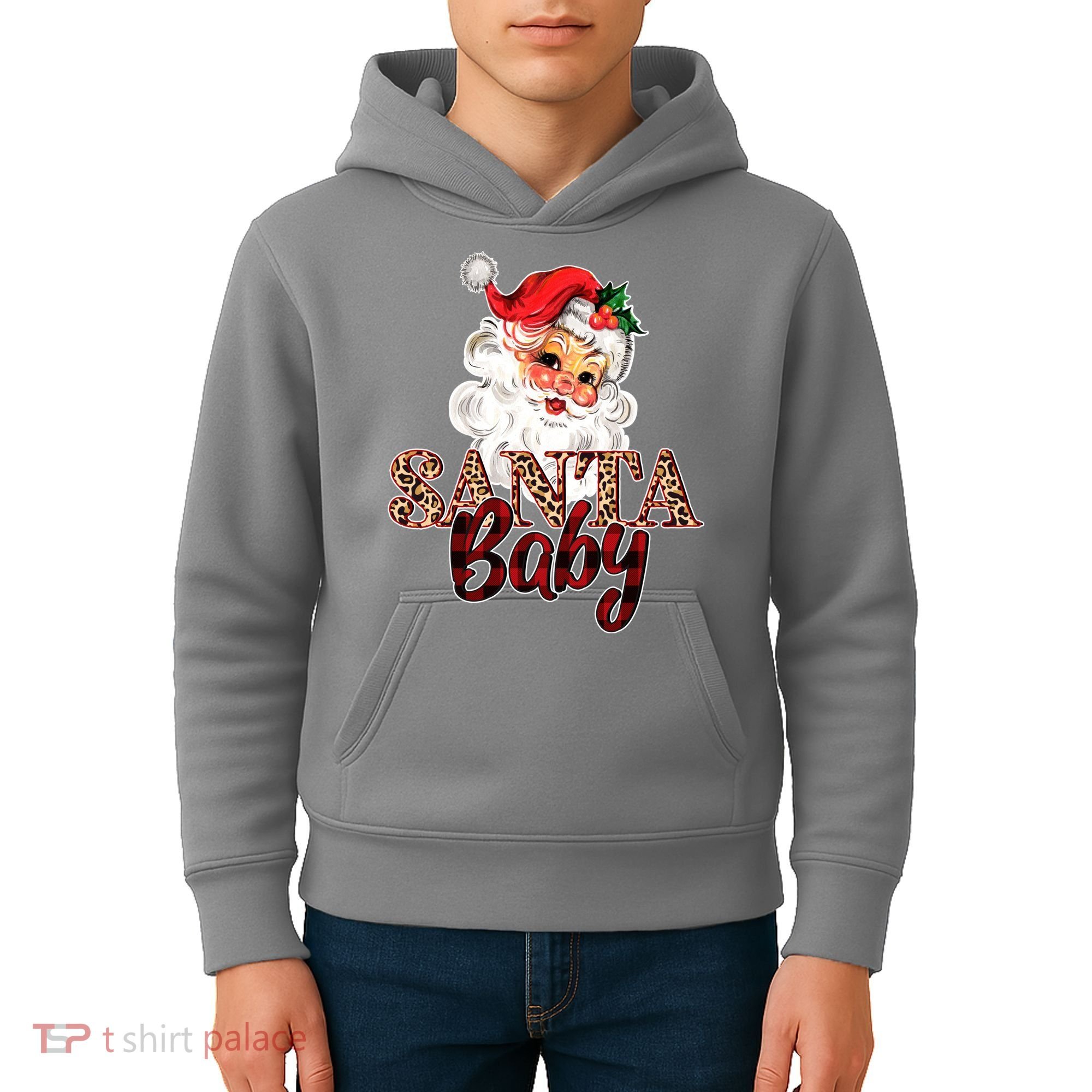 Santa Baby Cute Christmas Gift Kids Hoodie