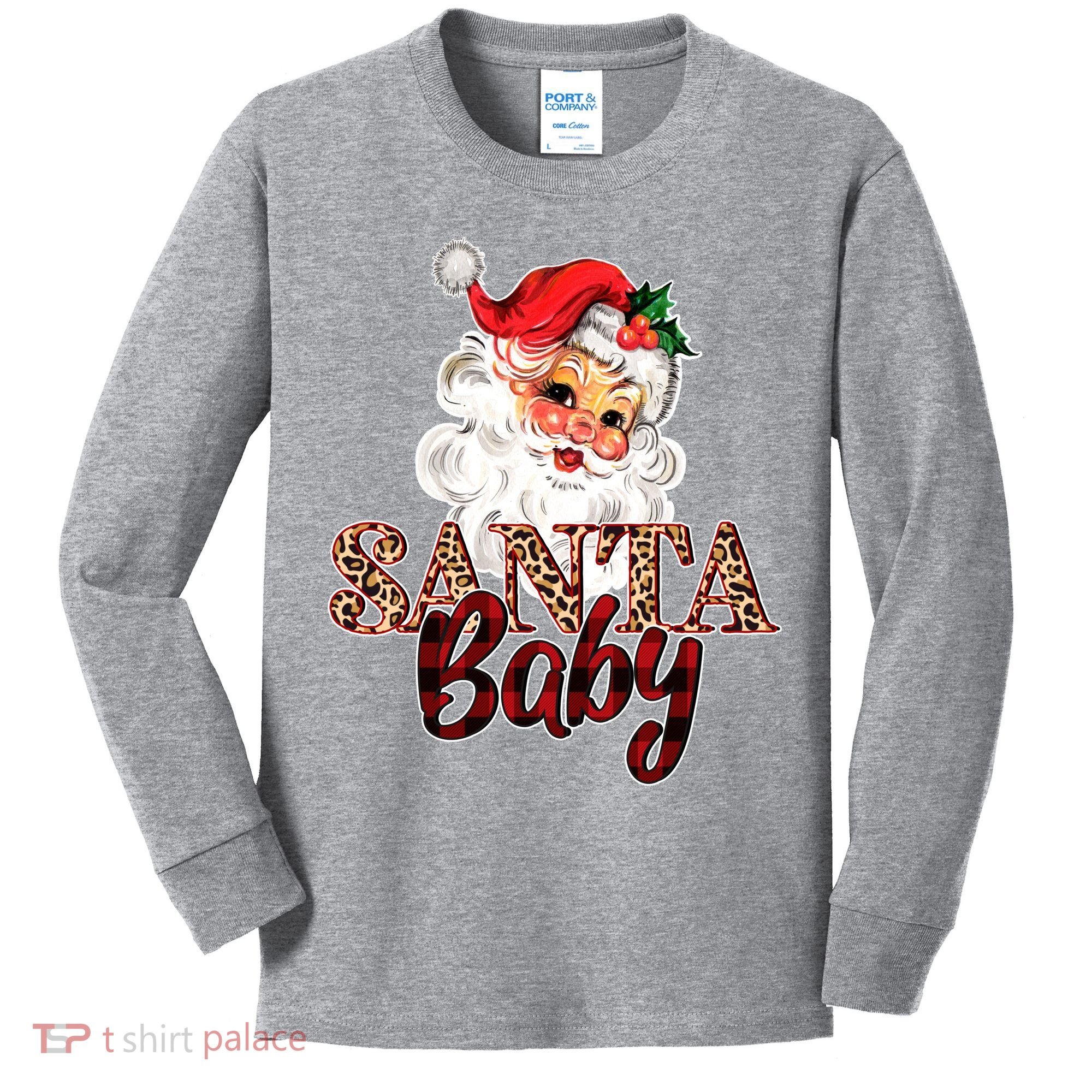 Santa Baby Cute Christmas Gift Kids Long Sleeve Shirt