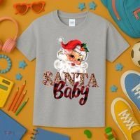 Santa Baby Cute Christmas Gift Kids T-Shirt thumb 3