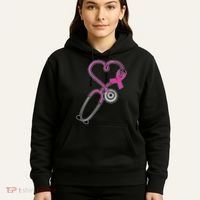 Stethoscope Breast Cancer Awareness Ribbon Hoodie thumb 5