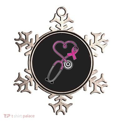 Stethoscope Breast Cancer Awareness Ribbon Ornament