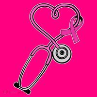 Stethoscope Breast Cancer Awareness Ribbon Women's T-Shirt thumb 6