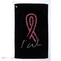 Survivor Breast Cancer Awareness Golf Towel thumb 0