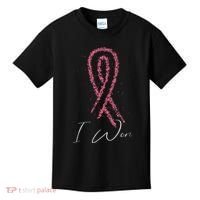 Survivor Breast Cancer Awareness Kids T-Shirt thumb 0
