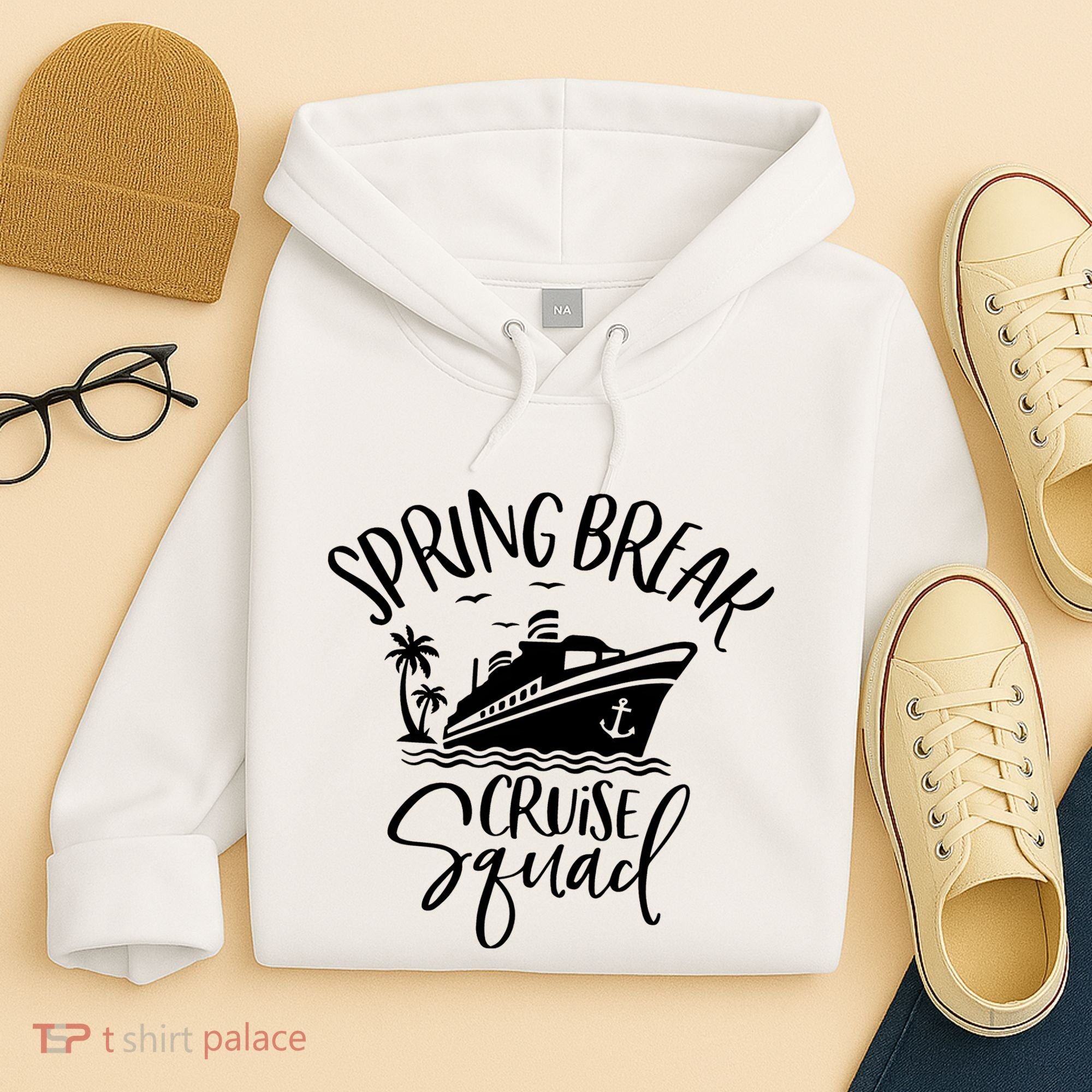 Spring Break Cruise Squad Cruising Matching Team Hoodie