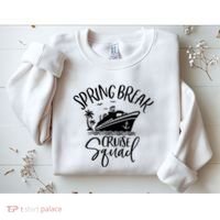 Spring Break Cruise Squad Cruising Matching Team Sweatshirt thumb 2