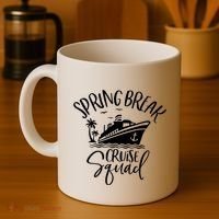 Spring Break Cruise Squad Cruising Matching Team Coffee Mug thumb 4