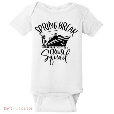 Spring Break Cruise Squad Cruising Matching Team Baby Bodysuit