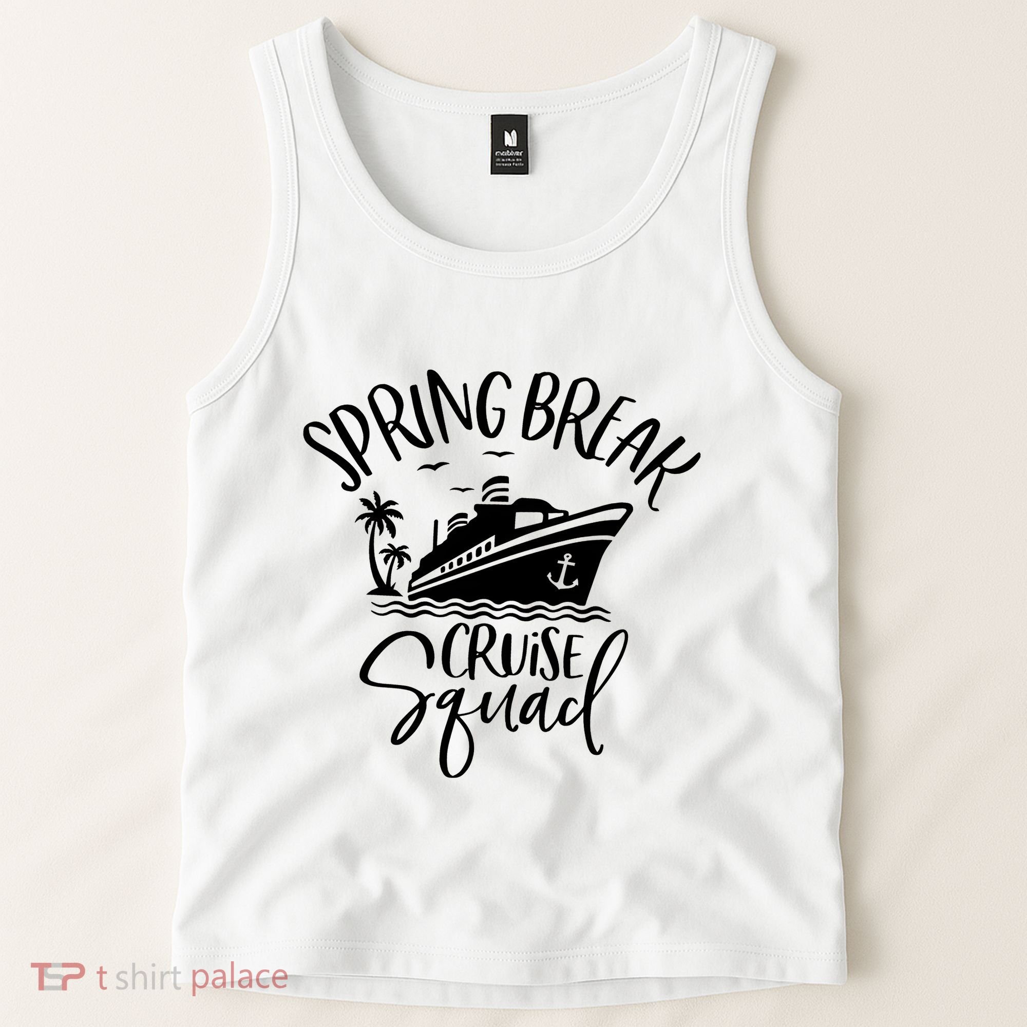 Spring Break Cruise Squad Cruising Matching Team Tank Top