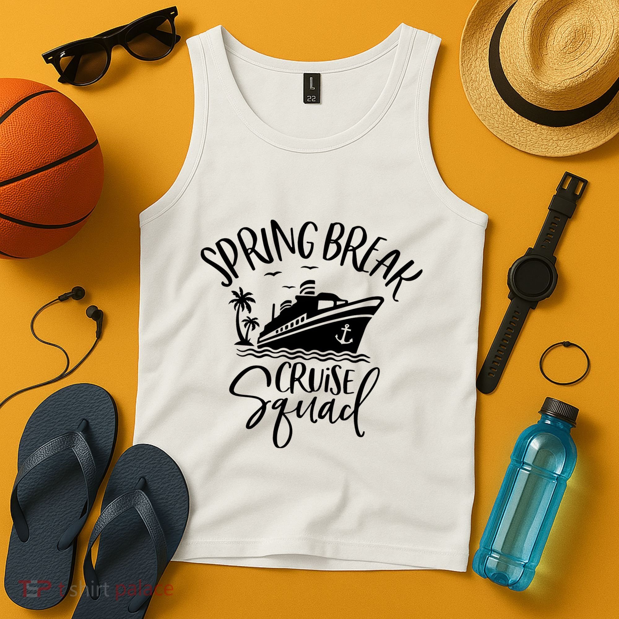 Spring Break Cruise Squad Cruising Matching Team Tank Top