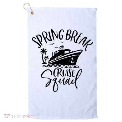 Spring Break Cruise Squad Cruising Matching Team Golf Towel