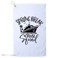 Spring Break Cruise Squad Cruising Matching Team Golf Towel thumb 0