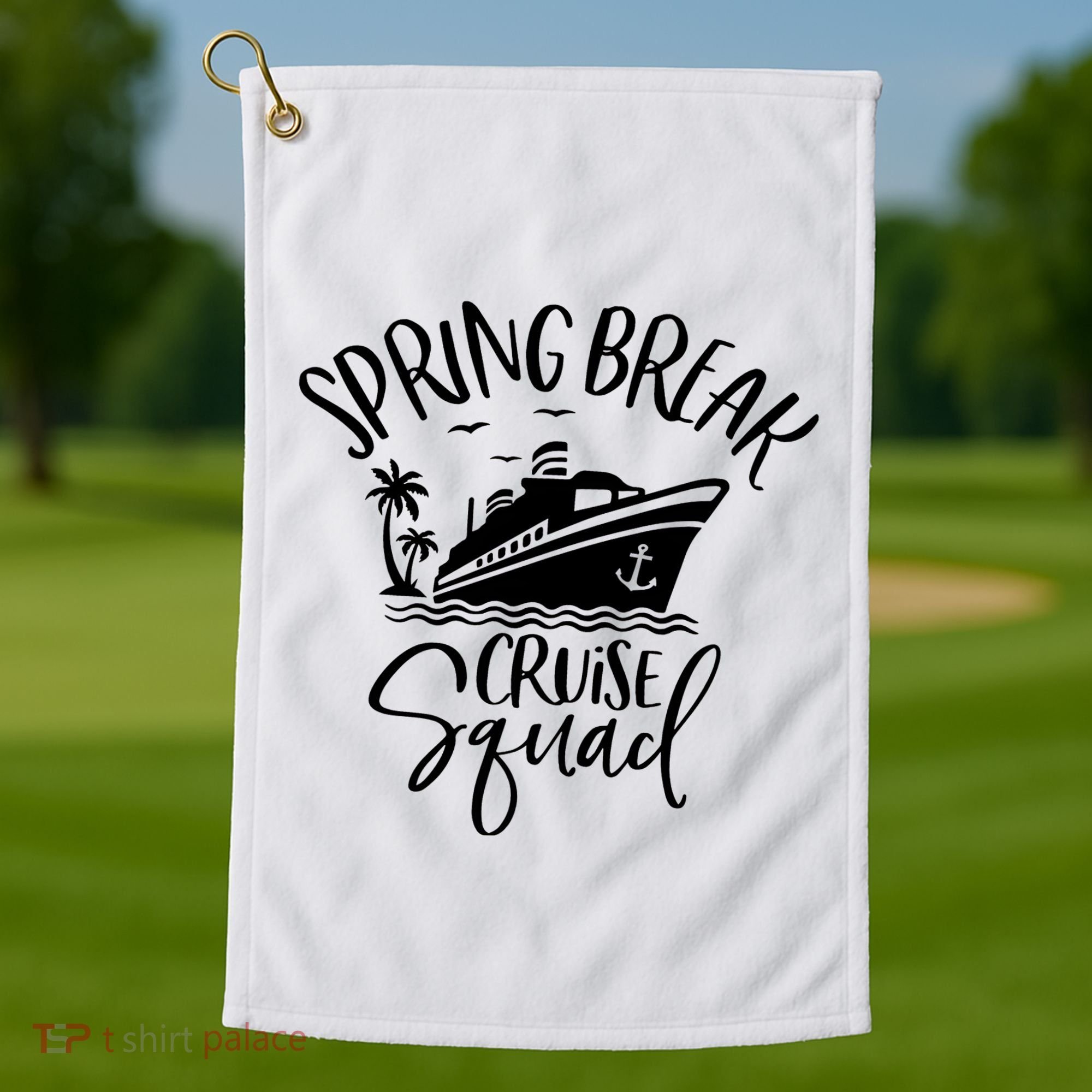 Spring Break Cruise Squad Cruising Matching Team Golf Towel