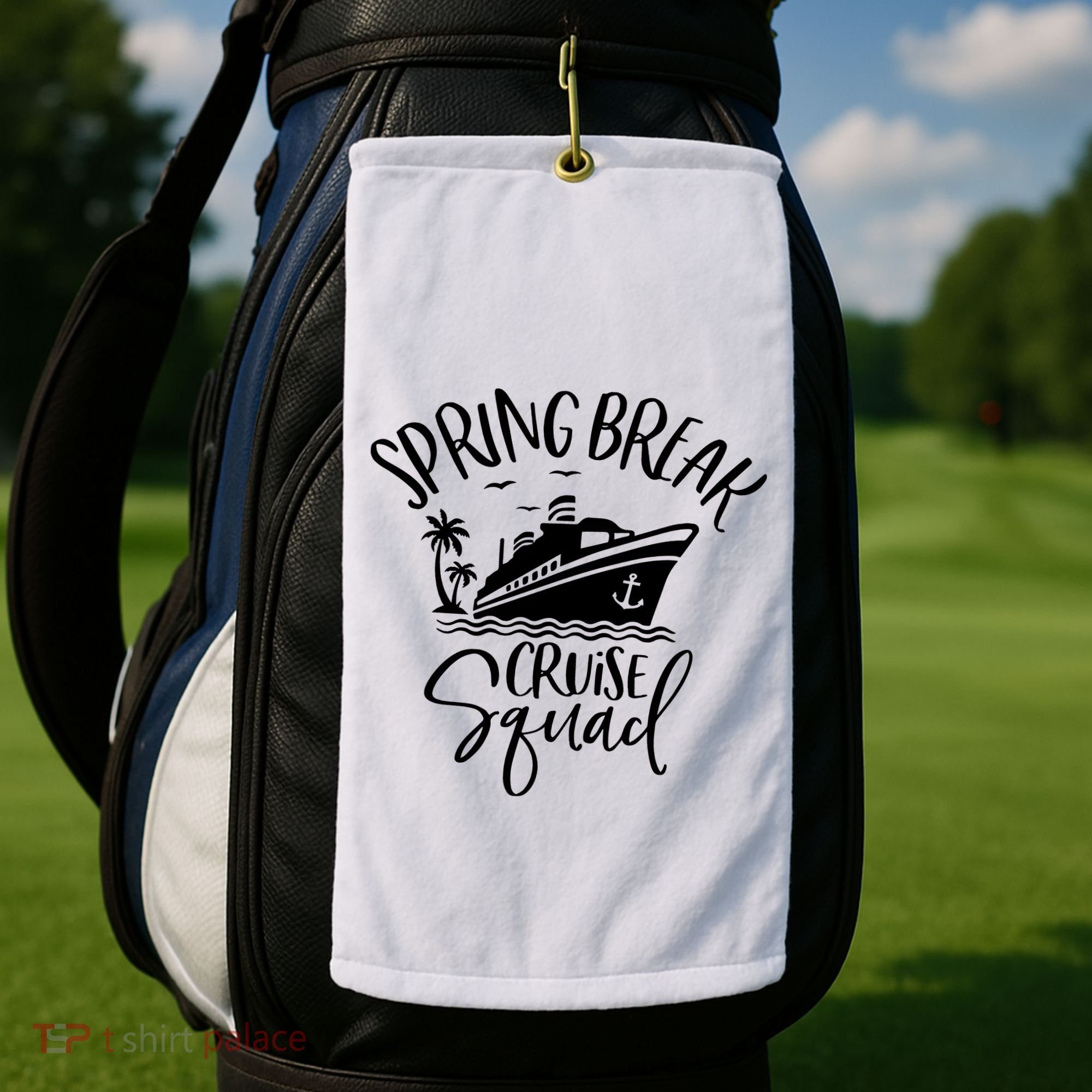 Spring Break Cruise Squad Cruising Matching Team Golf Towel