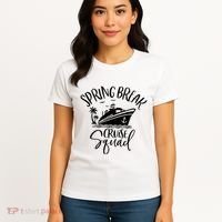 Spring Break Cruise Squad Cruising Matching Team Women's T-Shirt thumb 4