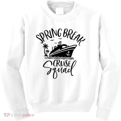 Spring Break Cruise Squad Cruising Matching Team Kids Sweatshirt