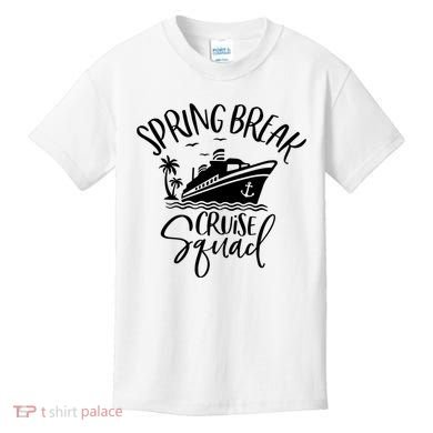 Spring Break Cruise Squad Cruising Matching Team Kids T-Shirt
