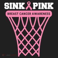 Sink Breast Cancer Basketball Funny Women's Sweatshirt thumb 2