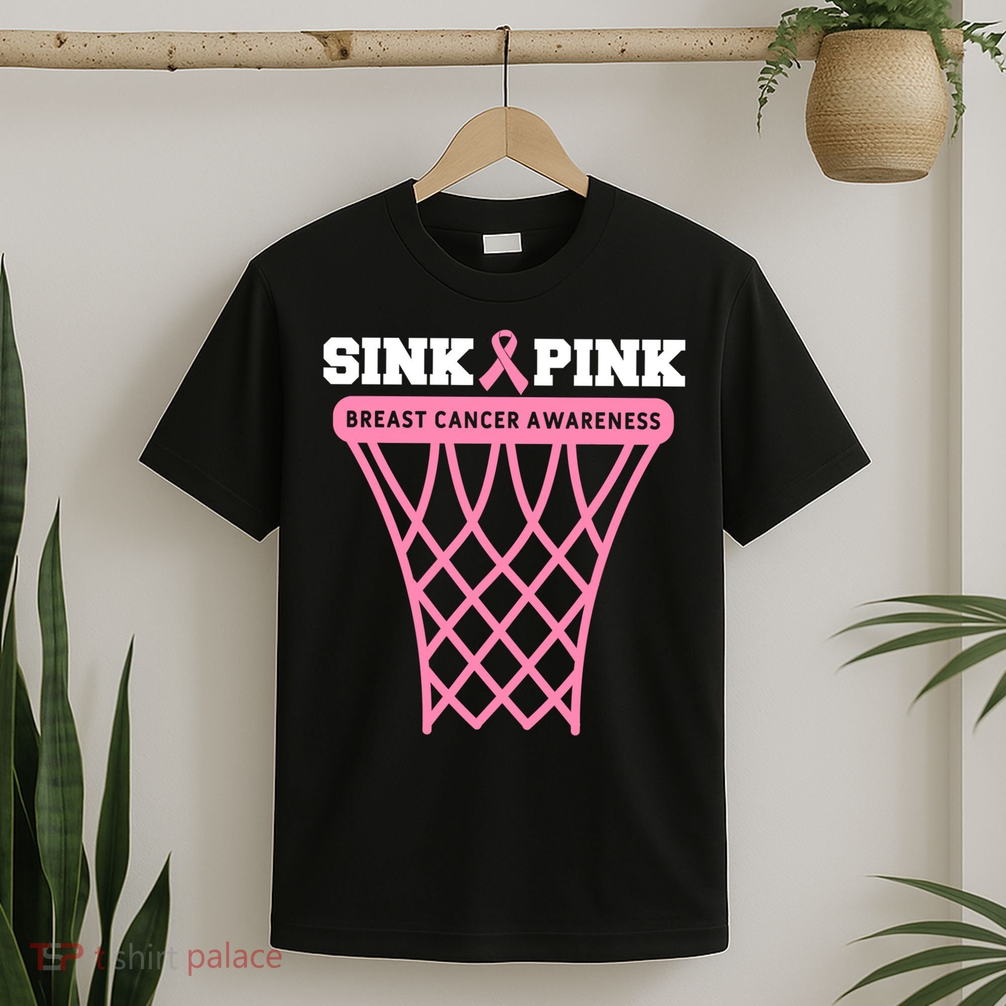 Sink Breast Cancer Basketball Funny T-Shirt