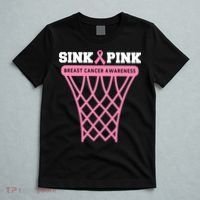 Sink Breast Cancer Basketball Funny T-Shirt thumb 5