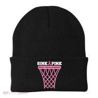 Sink Breast Cancer Basketball Funny Beanie thumb 0