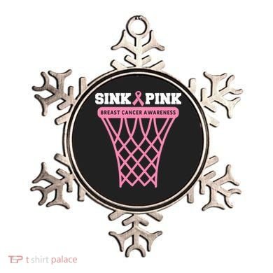 Sink Breast Cancer Basketball Funny Ornament