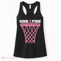 Sink Breast Cancer Basketball Funny Women's Tank Top thumb 0