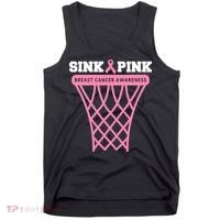 Sink Breast Cancer Basketball Funny Tank Top thumb 0