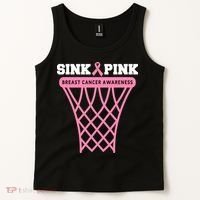 Sink Breast Cancer Basketball Funny Tank Top thumb 2