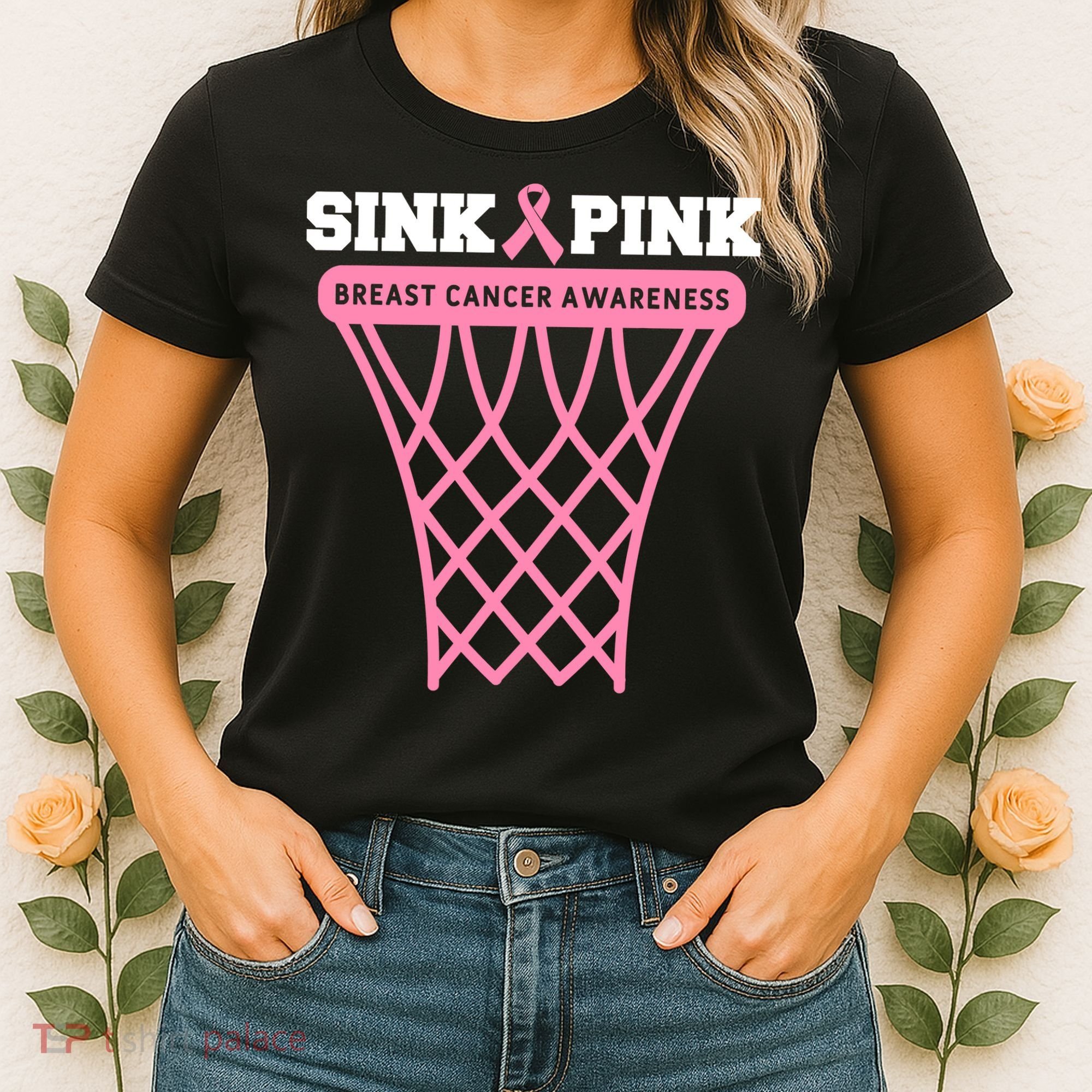 Sink Breast Cancer Basketball Funny Women's T-Shirt