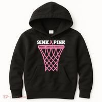 Sink Breast Cancer Basketball Funny Kids Hoodie thumb 0