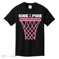 Sink Breast Cancer Basketball Funny Kids T-Shirt thumb 0