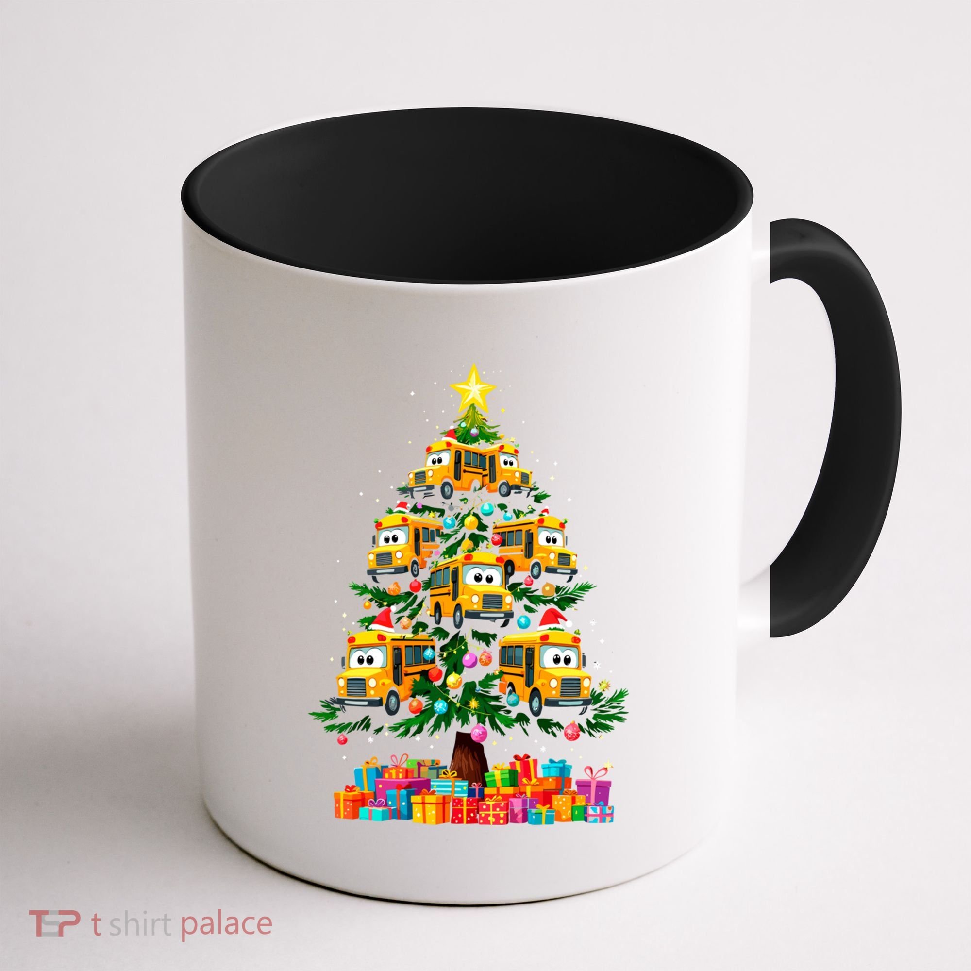 School Bus Christmas Tree Xmas Holidays School Bus Driver Gift Coffee Mug