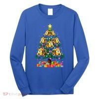 School Bus Christmas Tree Xmas Holidays School Bus Driver Gift Long Sleeve Shirt thumb 0