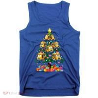 School Bus Christmas Tree Xmas Holidays School Bus Driver Gift Tank Top thumb 0