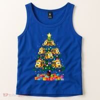 School Bus Christmas Tree Xmas Holidays School Bus Driver Gift Tank Top thumb 2