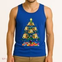 School Bus Christmas Tree Xmas Holidays School Bus Driver Gift Tank Top thumb 3