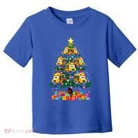 School Bus Christmas Tree Xmas Holidays School Bus Driver Gift Toddler T-Shirt thumb 0