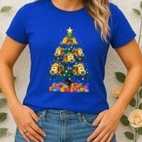 School Bus Christmas Tree Xmas Holidays School Bus Driver Gift Women's T-Shirt thumb 2