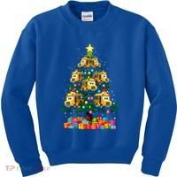 School Bus Christmas Tree Xmas Holidays School Bus Driver Gift Kids Sweatshirt thumb 0