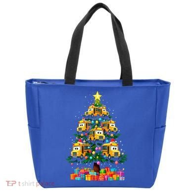 School Bus Christmas Tree Xmas Holidays School Bus Driver Gift Tote Bag
