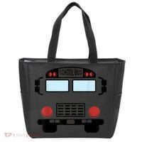 School Bus Costume Funny Yellow School Bus Driver Tote Bag thumb 0