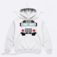 School Bus Costume Funny Yellow School Bus Driver Hoodie thumb 0