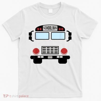 School Bus Costume Funny Yellow School Bus Driver T-Shirt