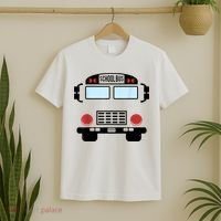 School Bus Costume Funny Yellow School Bus Driver T-Shirt thumb 2