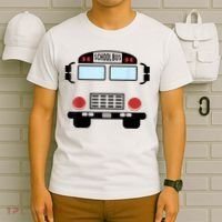 School Bus Costume Funny Yellow School Bus Driver T-Shirt thumb 6