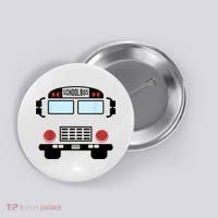 School Bus Costume Funny Yellow School Bus Driver Button thumb 0