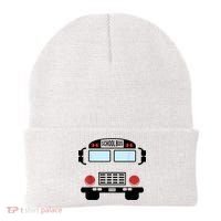 School Bus Costume Funny Yellow School Bus Driver Beanie thumb 0