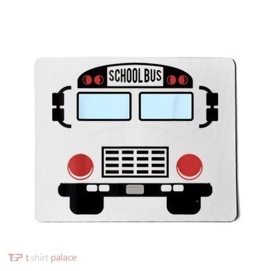 School Bus Costume Funny Yellow School Bus Driver Mousepad