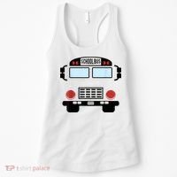 School Bus Costume Funny Yellow School Bus Driver Women's Tank Top thumb 0